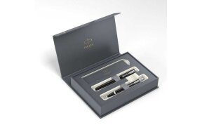 PARKER I.M. ESSENTIAL MAT BLACK CT SET (RB-BP)